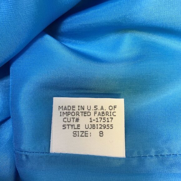 NWT David Meister Multicolor Tropical Print Strapless Dress Size 8 - Picture 7 of 8